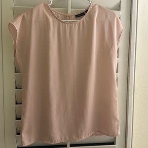 Halogen cap sleeve blouse in pink size S